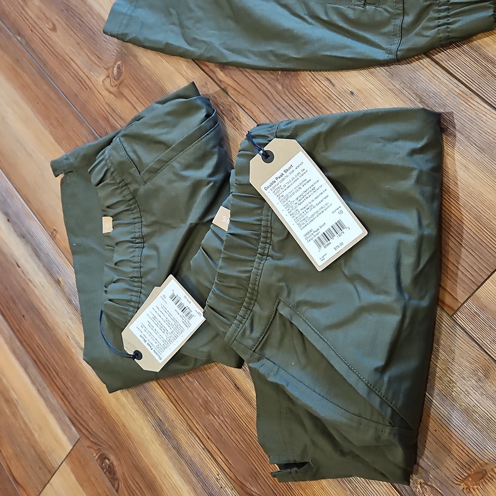 NEW Cargo Green Prana double peak skort - Picture 7 of 11